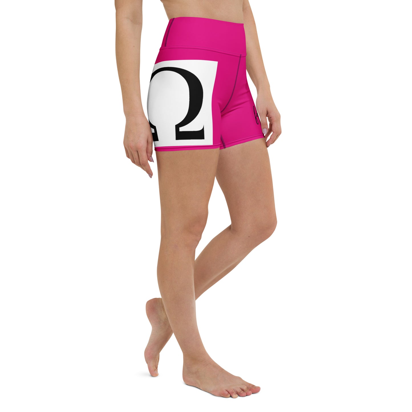 Omega Integral for Succor Pink Yoga Shorts - Red Dirt Dreaming by Em