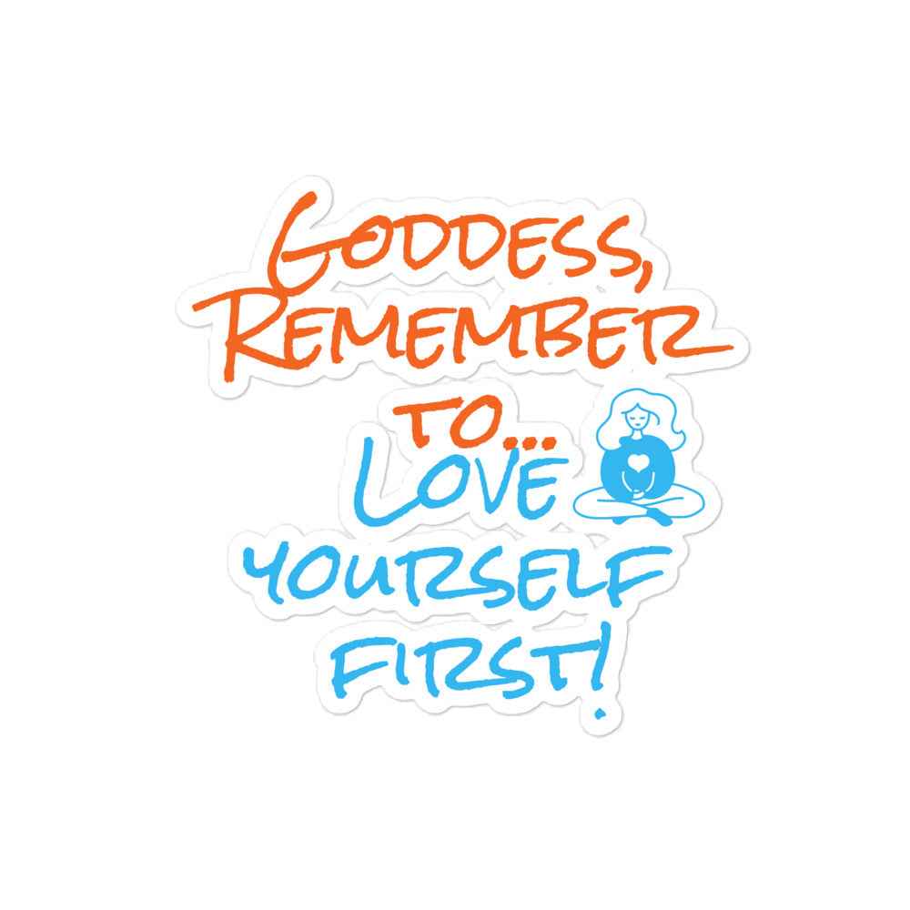 Goddess Love Yourself First Kiss-Cut Stickers
