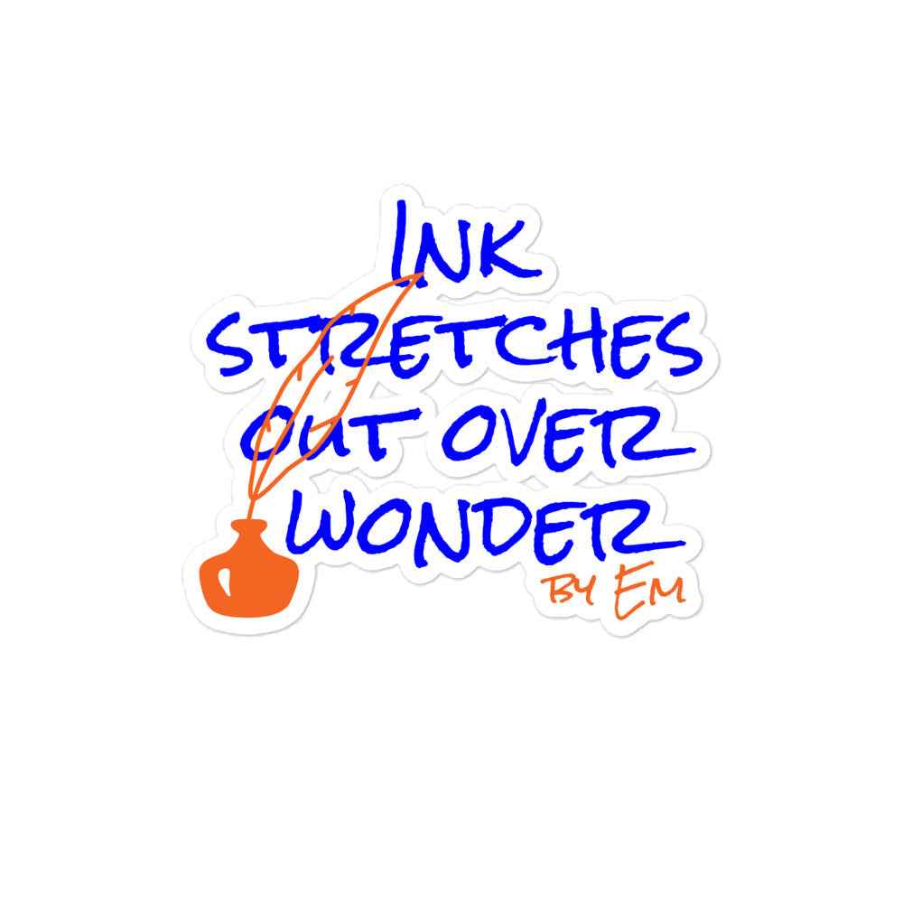 Ink Blue 1 Kiss-Cut Stickers