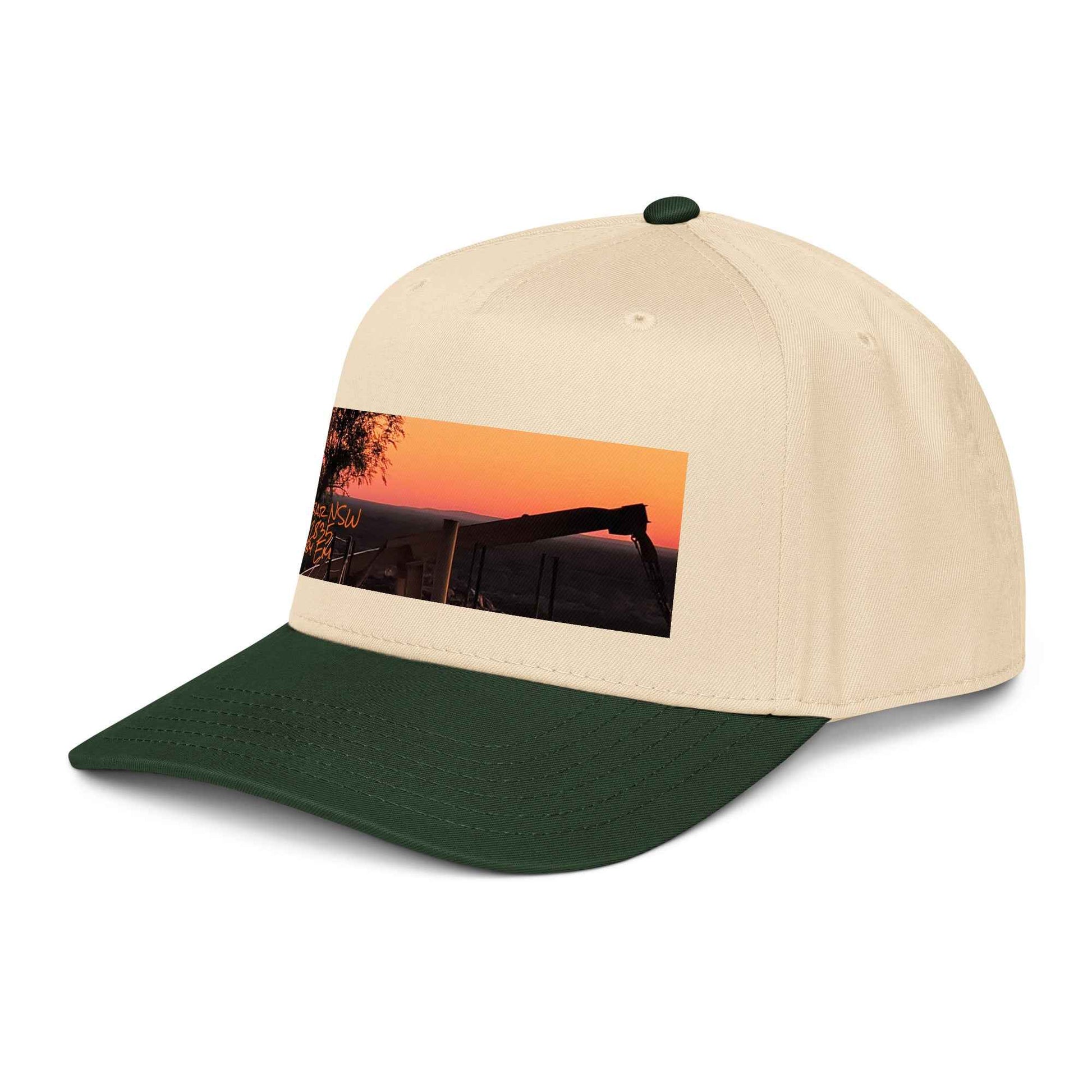 Old Copper Mining Headframe Baseball Cap - Red Dirt Dreaming by Em
