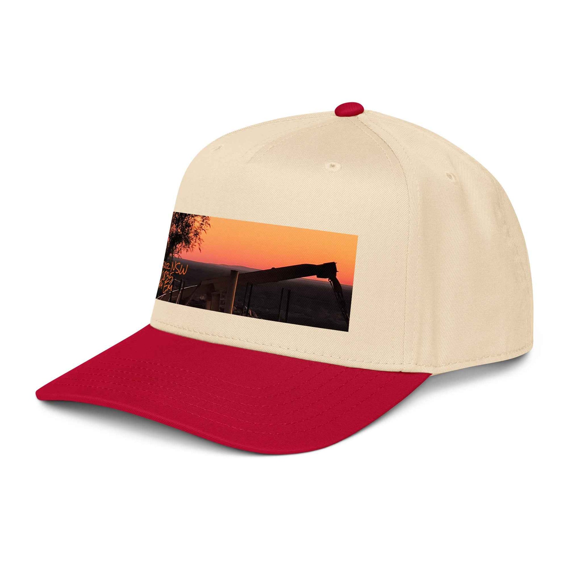 Old Copper Mining Headframe Baseball Cap - Red Dirt Dreaming by Em