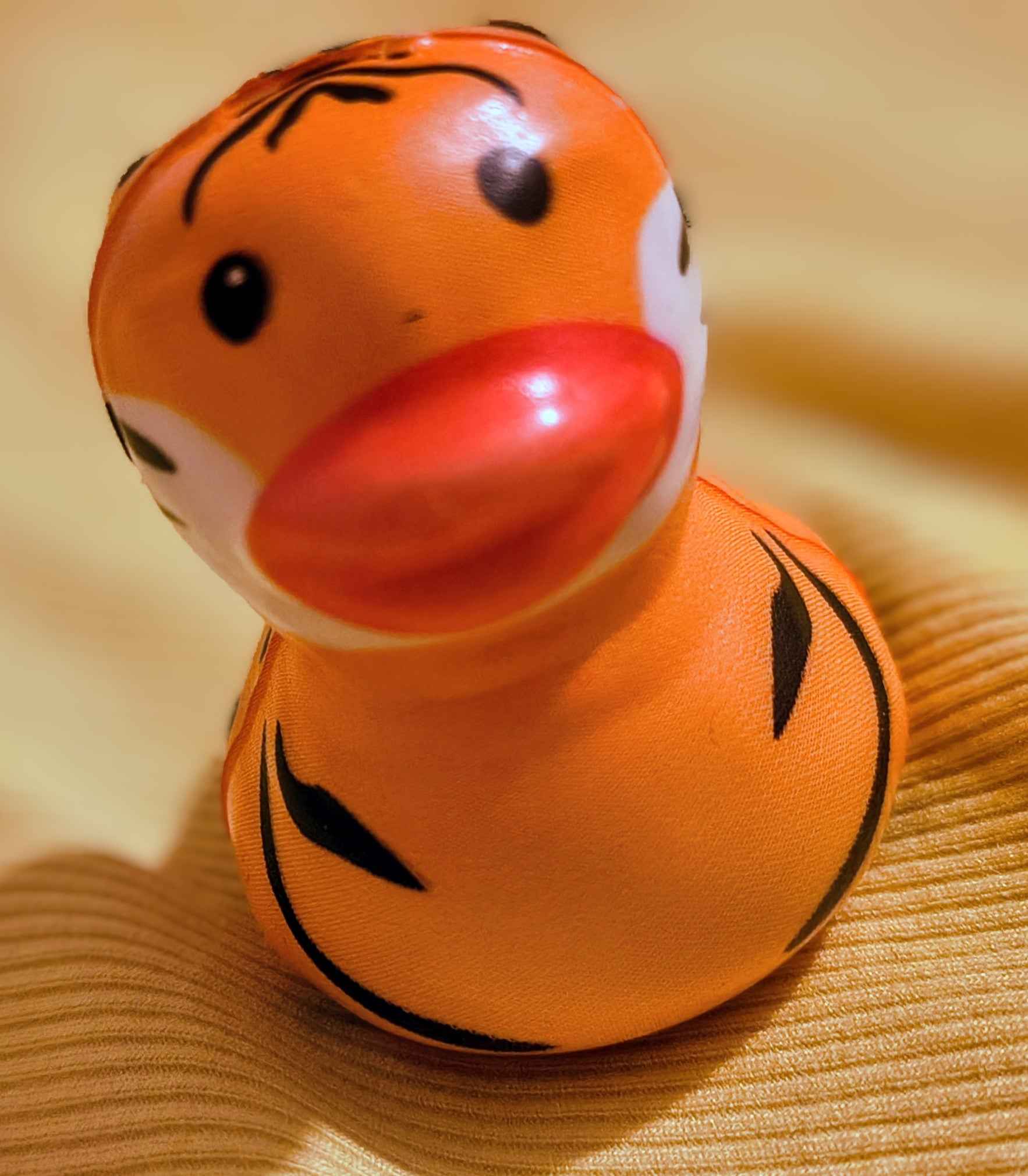 Terry the Terrified Tiger Duck Squishy - Red Dirt Dreaming by Em