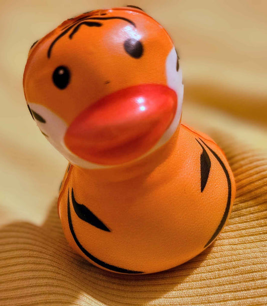 Terry the Terrified Tiger Duck Squishy - Red Dirt Dreaming by Em