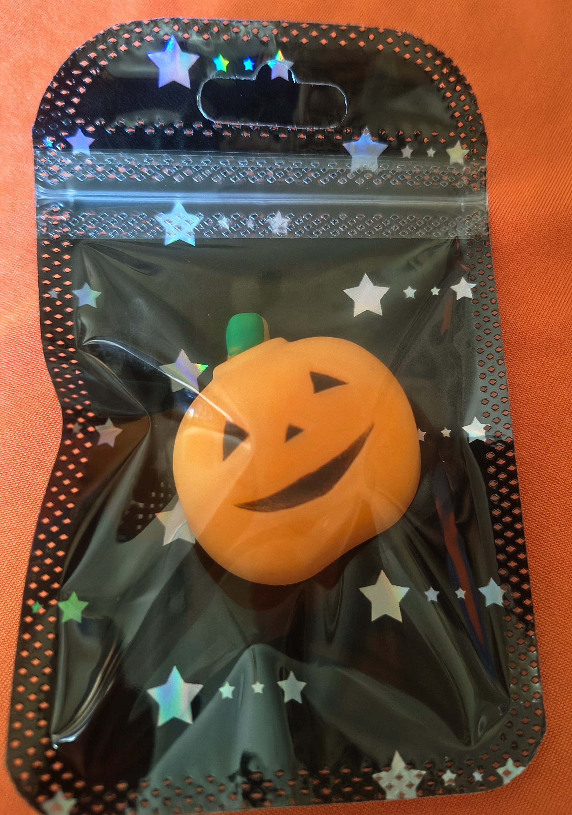 Pumpkin Face Squishy - Medium - Red Dirt Dreaming by Em