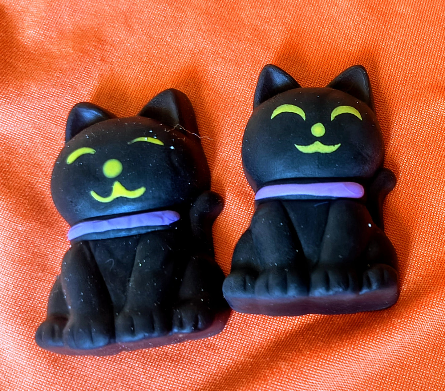 Smiling Black Cat Squishy - Medium - Red Dirt Dreaming by Em