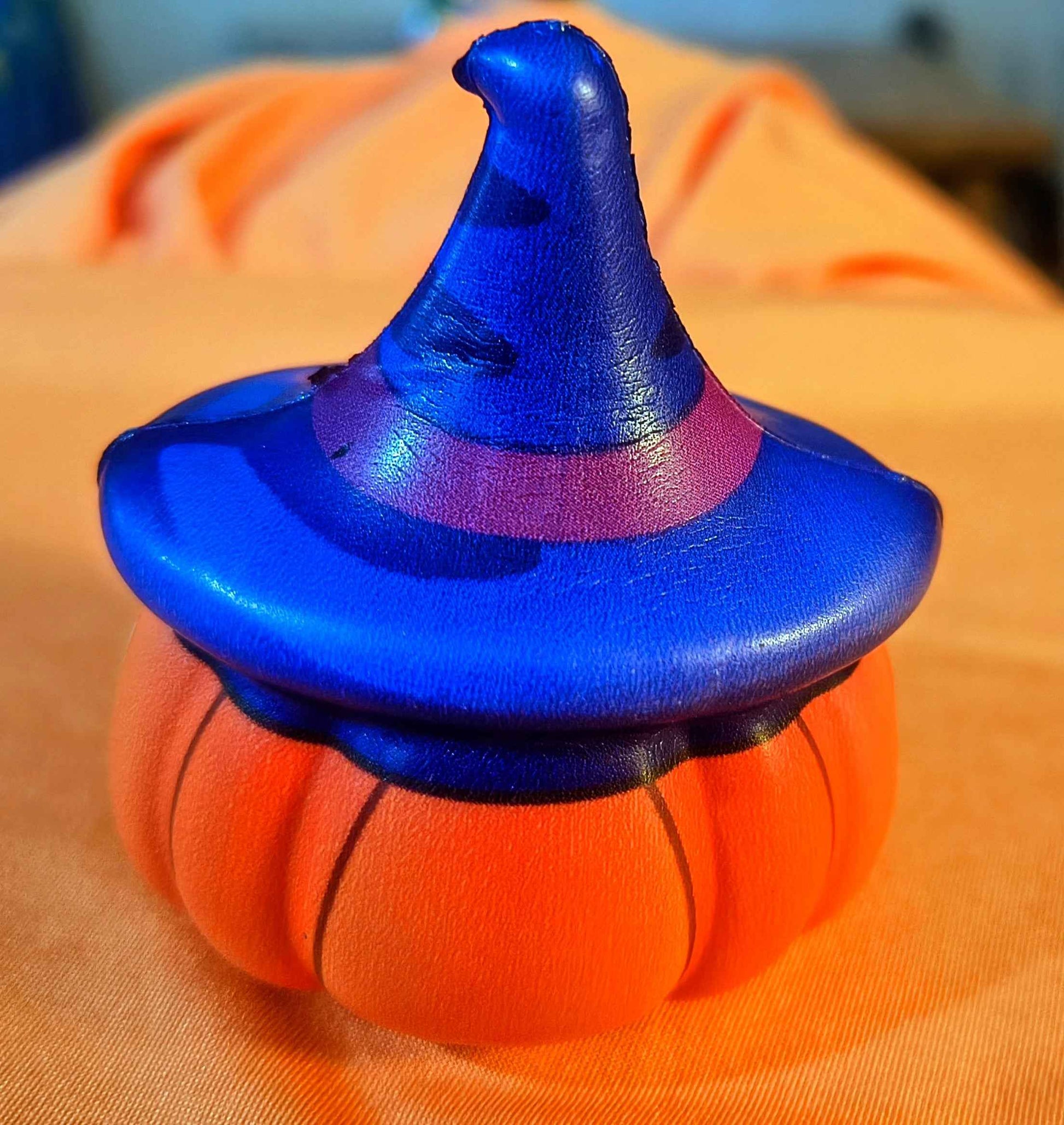 Smiling Pumpkin Head Squishy - Extra Large - Red Dirt Dreaming by Em