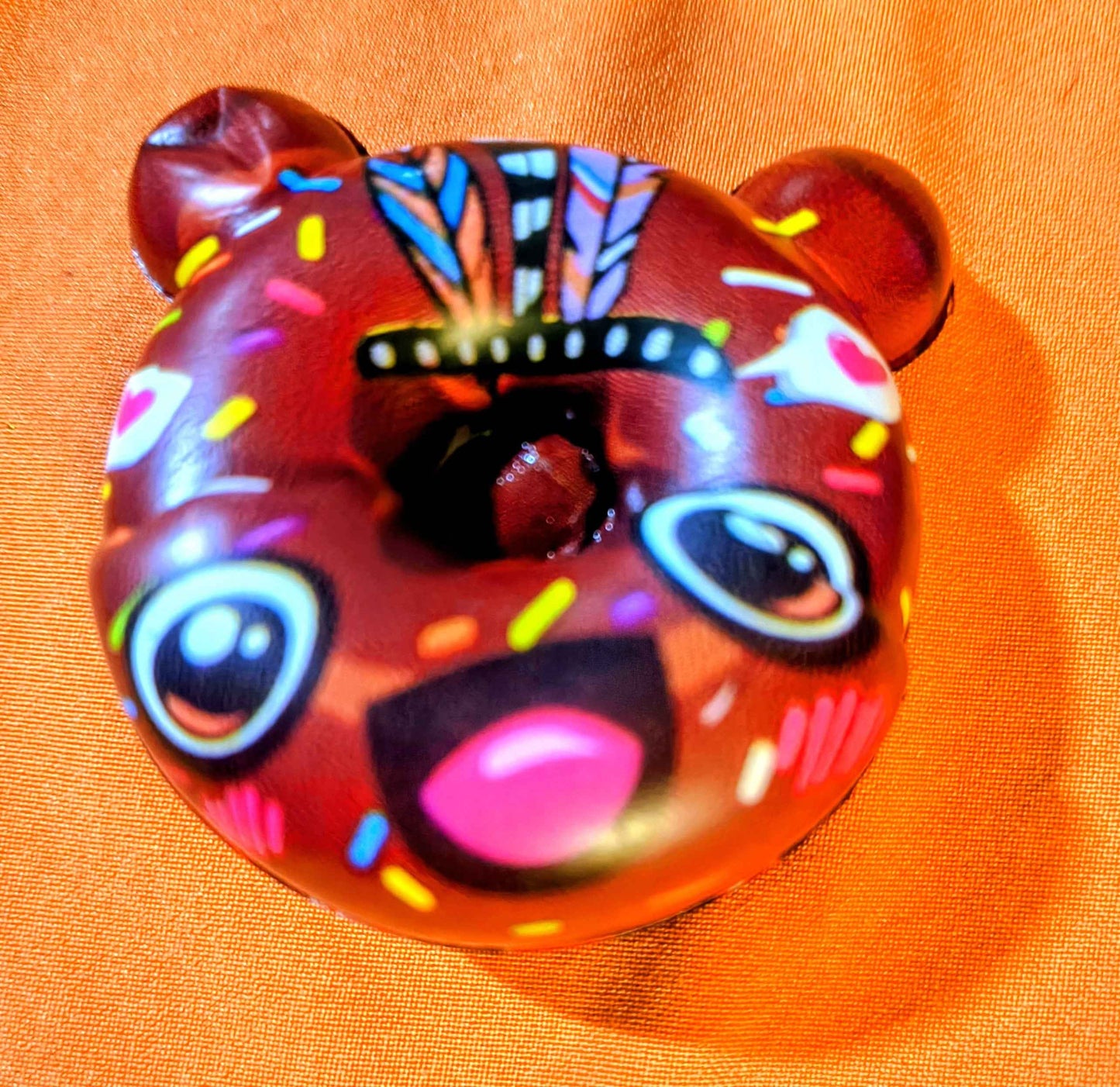 Bear Chocolate Donut Squishy - Large - Red Dirt Dreaming by Em
