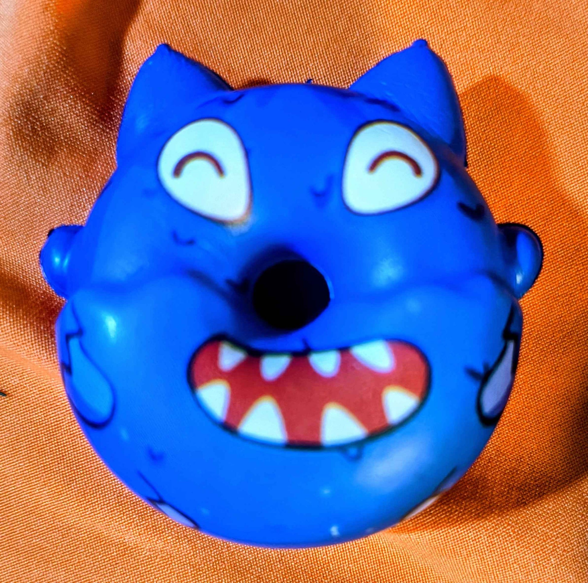 Blue Monster Donut Squishy - Large - Red Dirt Dreaming by Em