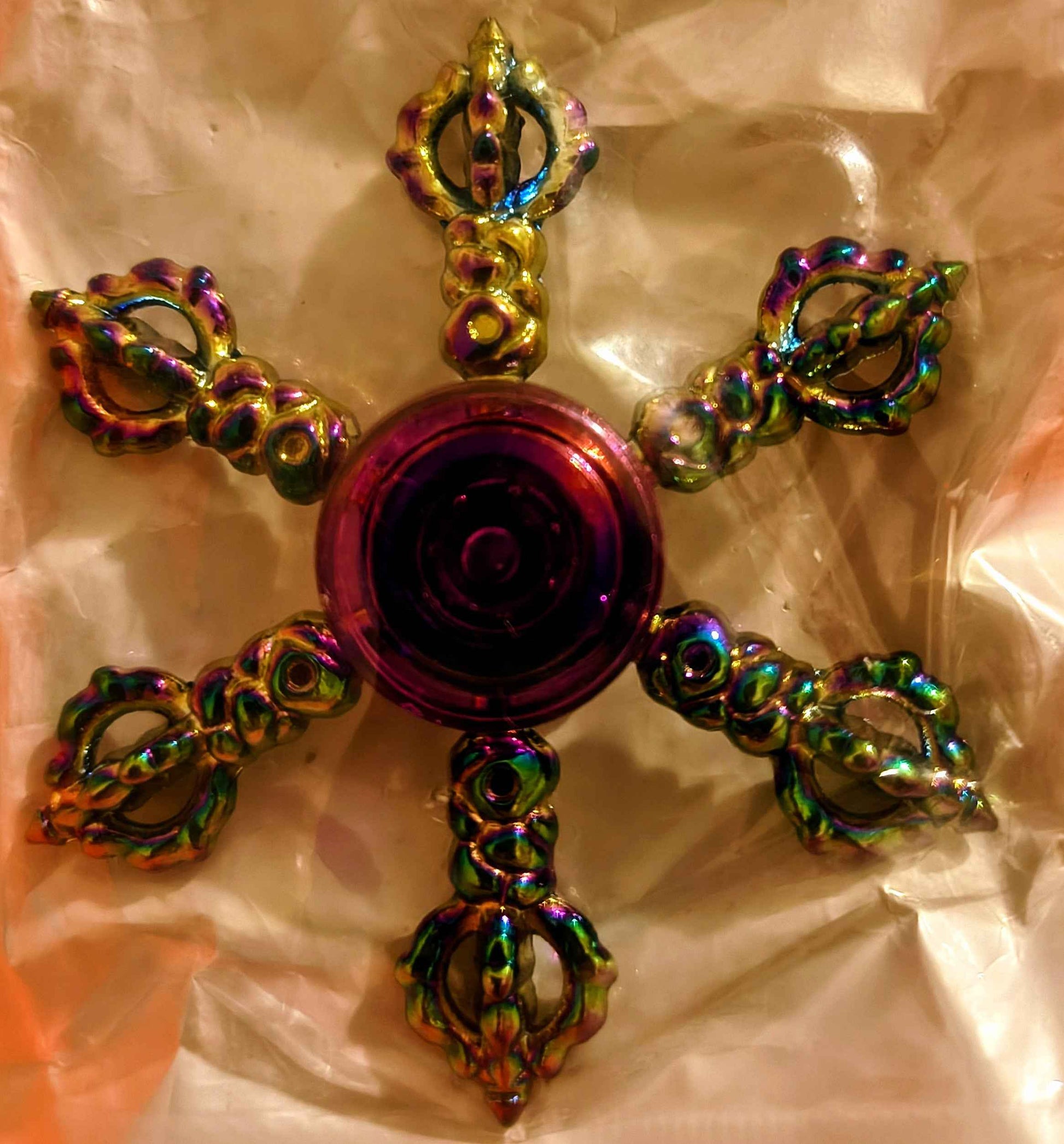 Crown Spinner - Metal - Large - Red Dirt Dreaming by Em