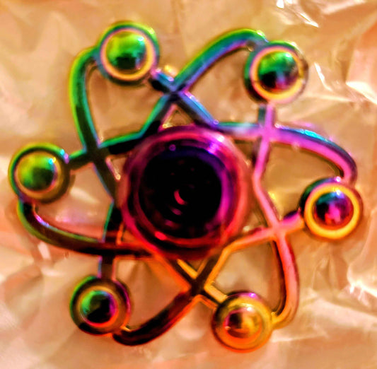 Atom Spinner - Metal - Large - Red Dirt Dreaming by Em
