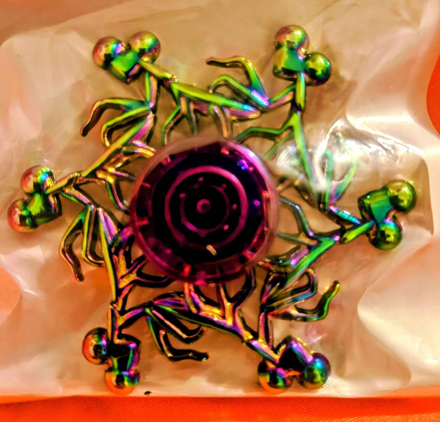 Berries Spinner - Metal - Large - Red Dirt Dreaming by Em