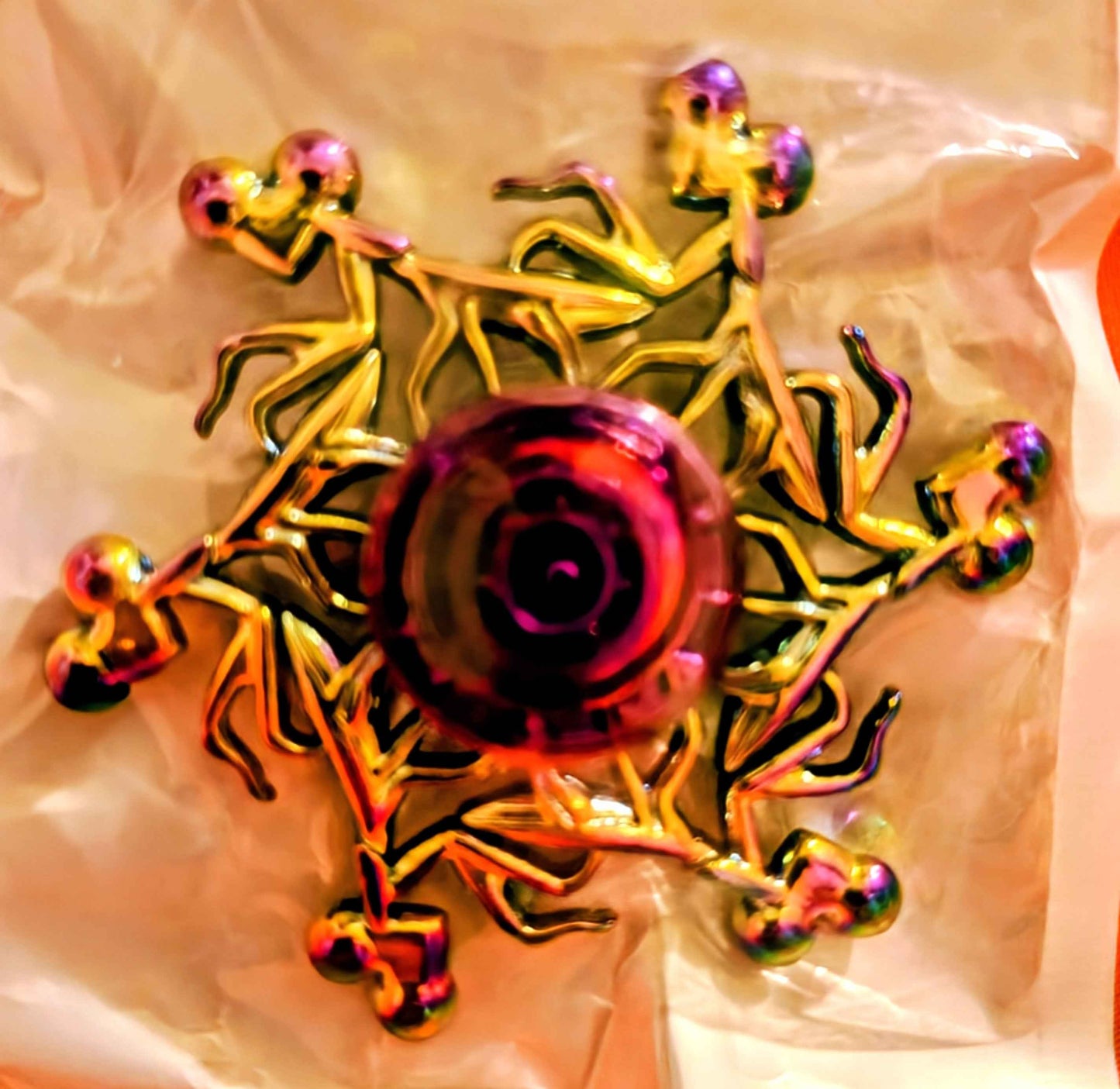 Berries Spinner - Metal - Large - Red Dirt Dreaming by Em
