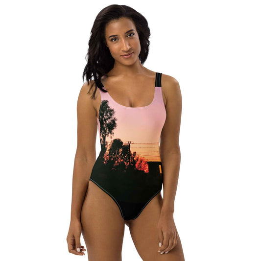 Sunrise Out the Back One-Piece Swimsuit - Red Dirt Dreaming by Em