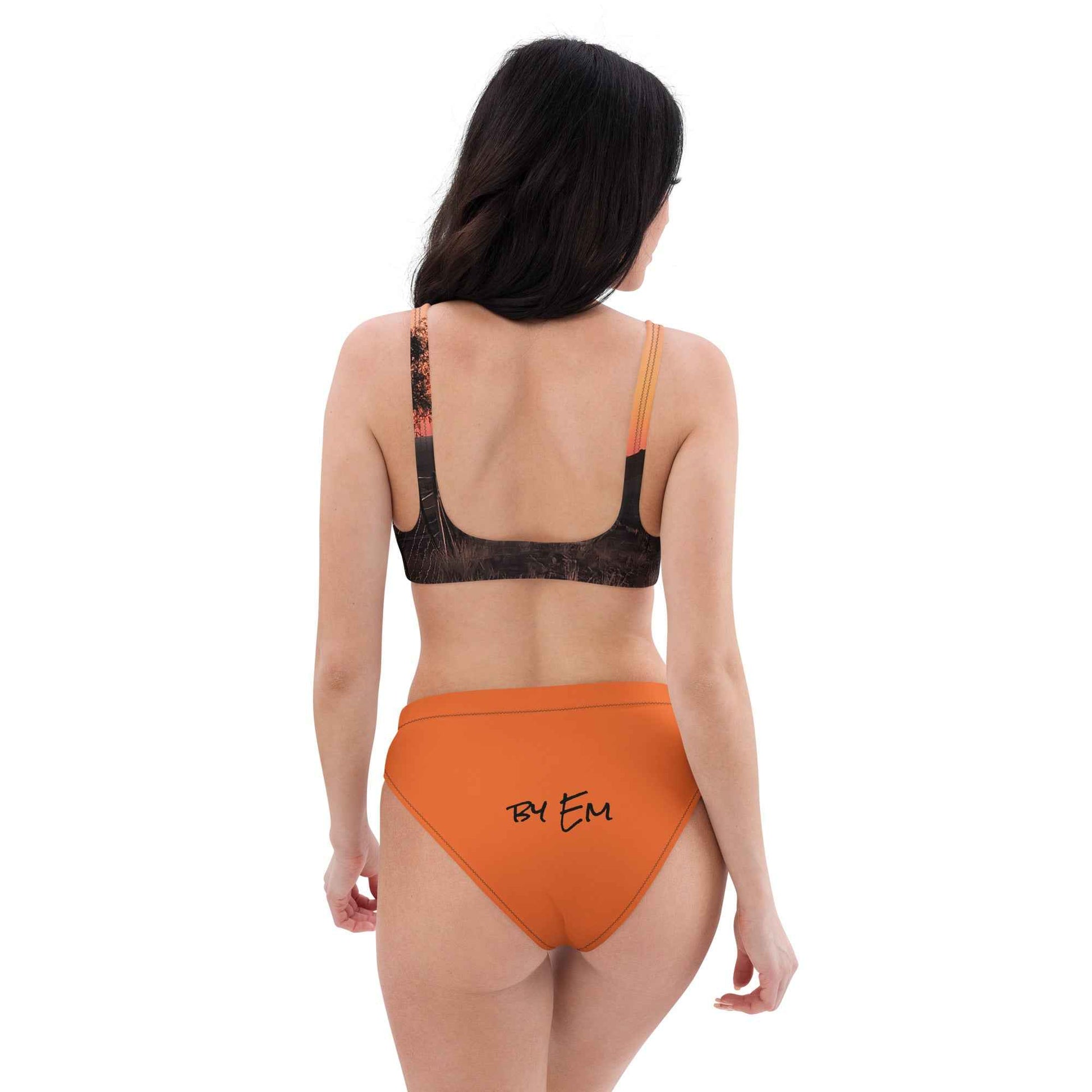 Old Copper Mining Headframe Recycled high-waisted bikini - Red Dirt Dreaming by Em