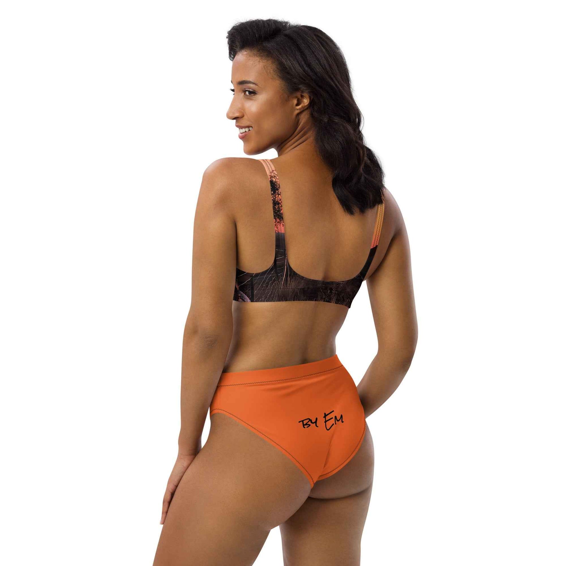 Old Copper Mining Headframe Recycled high-waisted bikini - Red Dirt Dreaming by Em