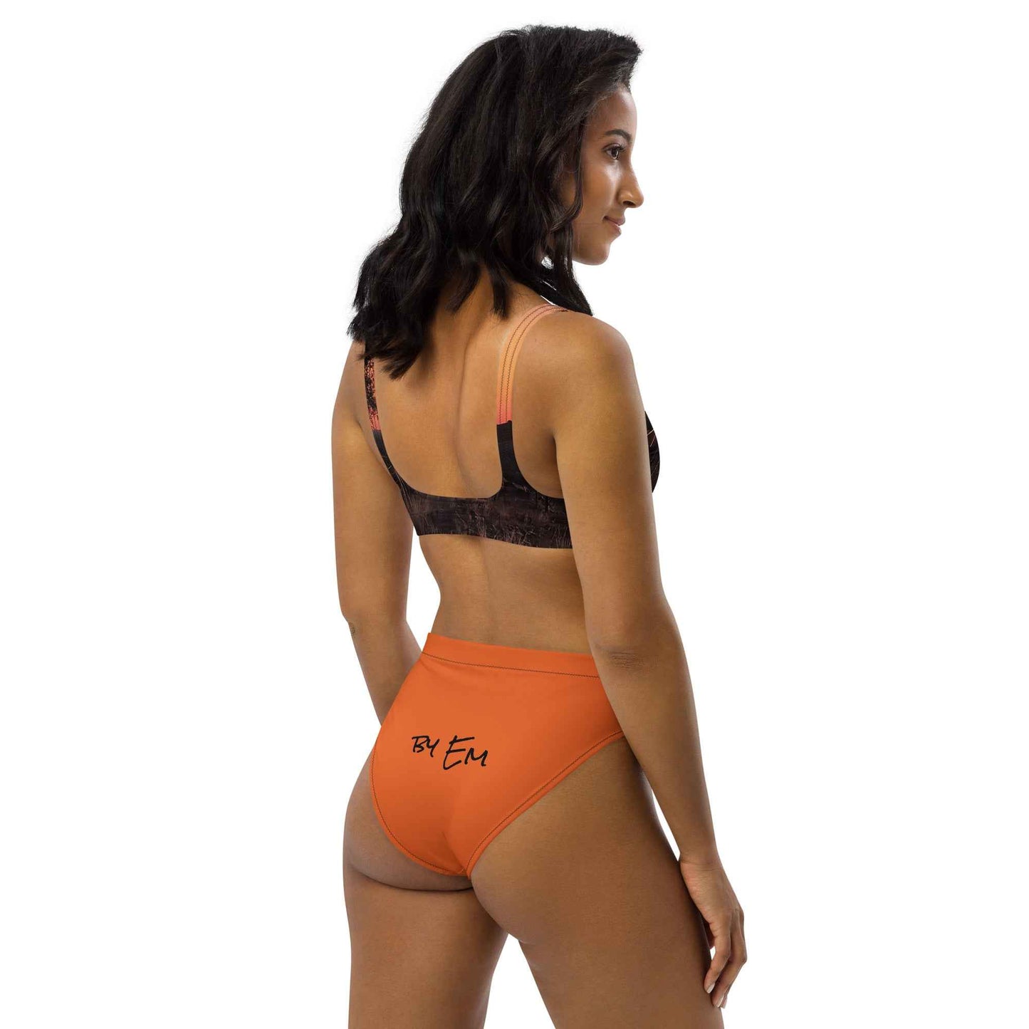 Old Copper Mining Headframe Recycled high-waisted bikini - Red Dirt Dreaming by Em