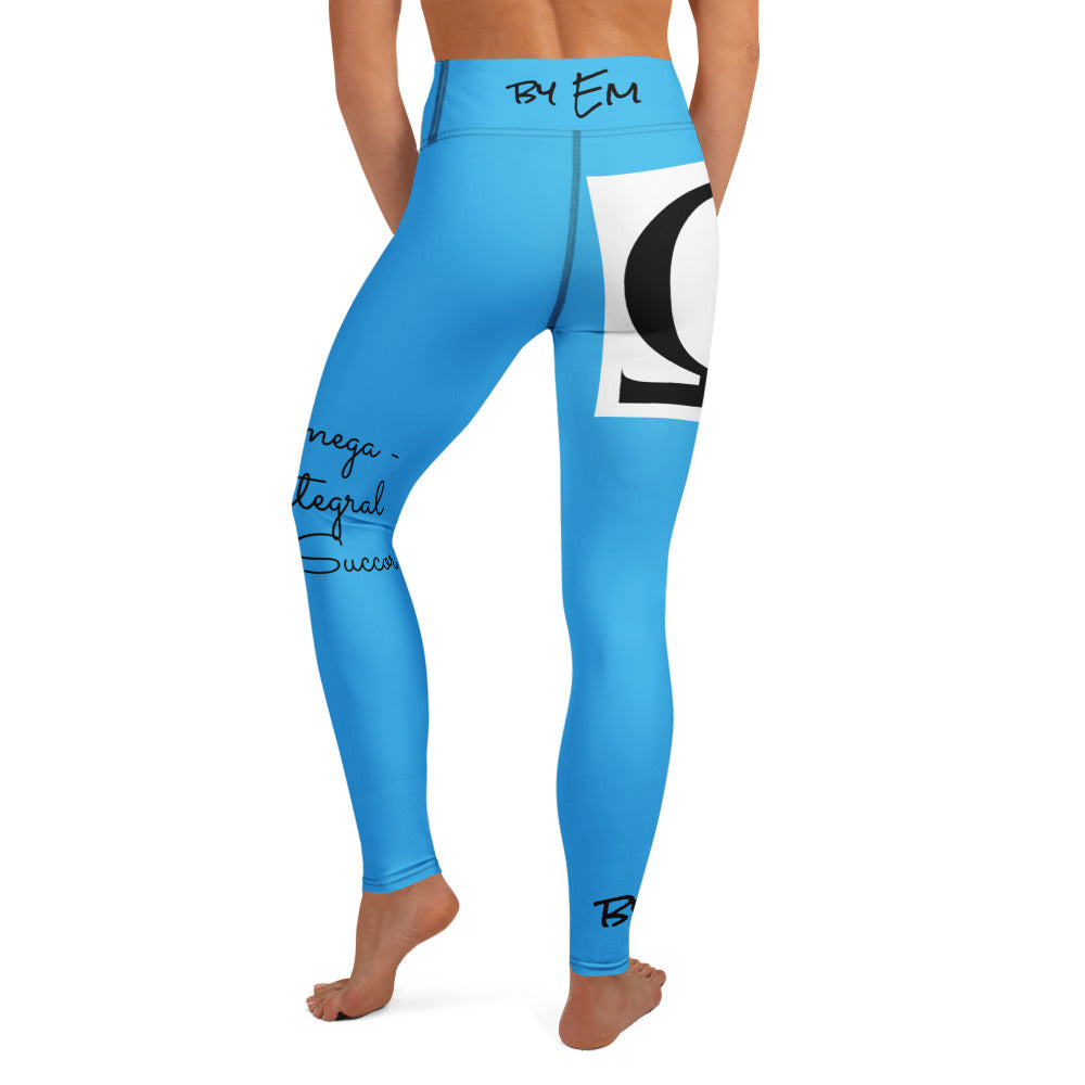 Omega Sky Blue Omega Yoga Leggings - Red Dirt Dreaming by Em