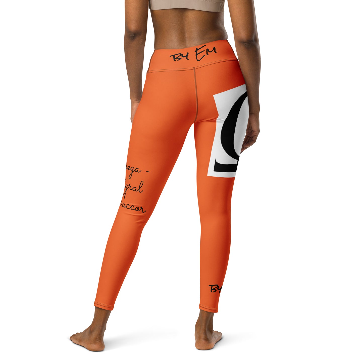 Omega Orange Yoga Leggings - Red Dirt Dreaming by Em