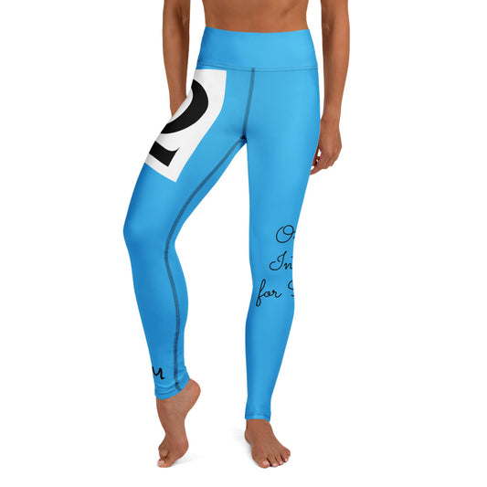 Omega Sky Blue Omega Yoga Leggings - Red Dirt Dreaming by Em