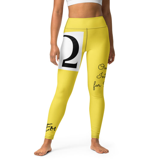 Omega Yellow Yoga Leggings - Red Dirt Dreaming by Em