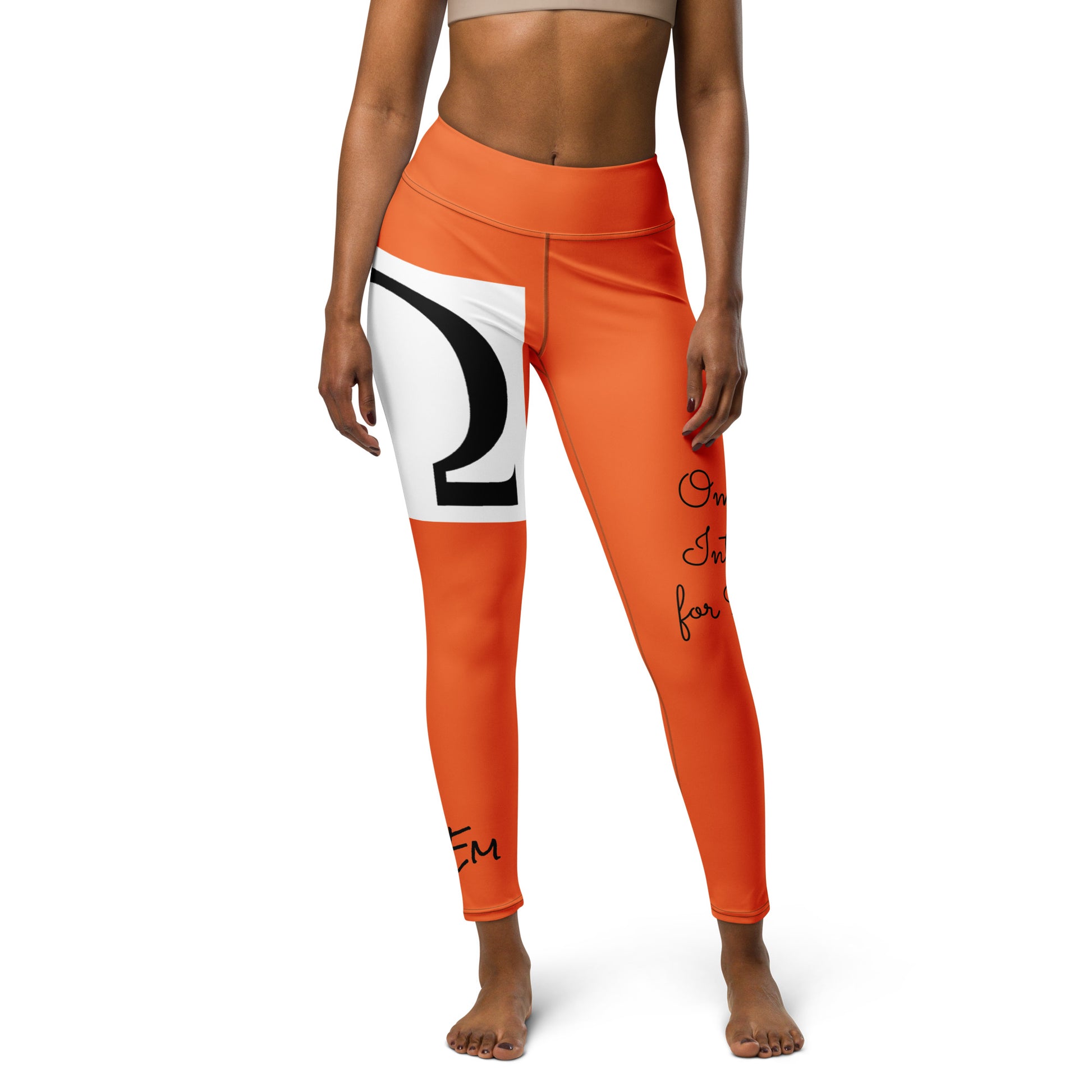 Omega Orange Yoga Leggings - Red Dirt Dreaming by Em
