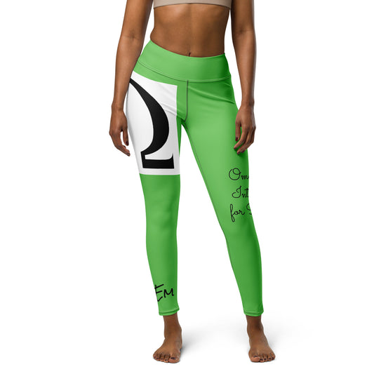 Omega Mantis Green Yoga Leggings - Red Dirt Dreaming by Em