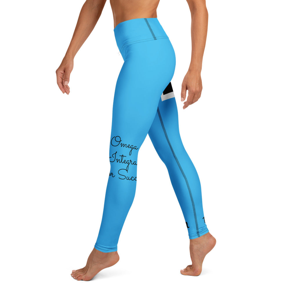 Omega Sky Blue Omega Yoga Leggings - Red Dirt Dreaming by Em