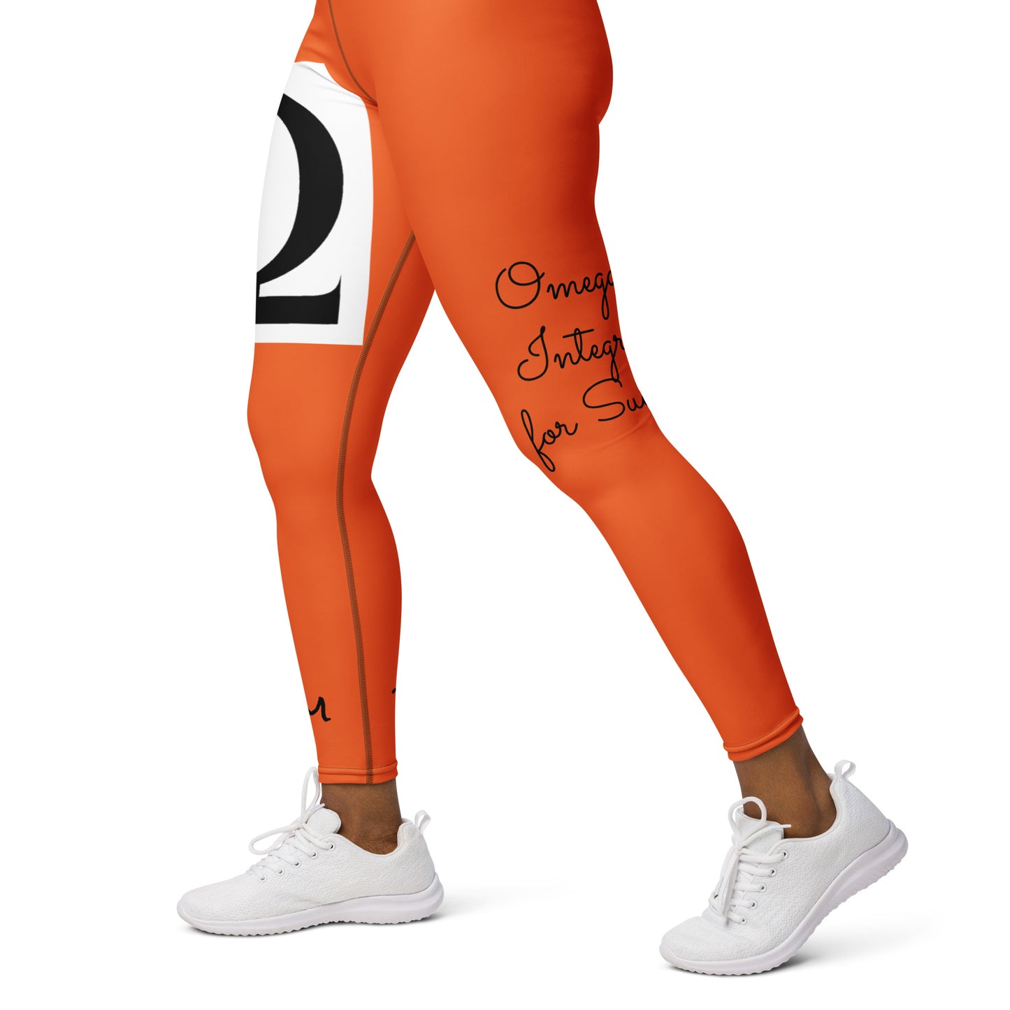 Omega Orange Yoga Leggings - Red Dirt Dreaming by Em