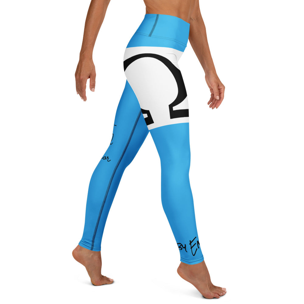 Omega Sky Blue Omega Yoga Leggings - Red Dirt Dreaming by Em