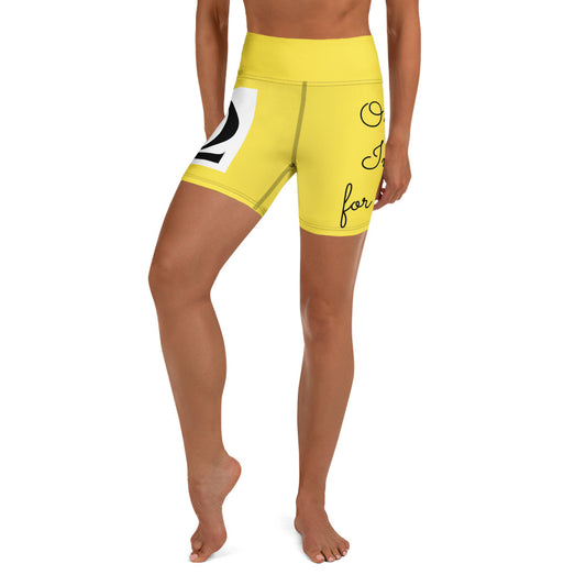 Omega Integral for Succor Yellow Yoga Shorts - Red Dirt Dreaming by Em