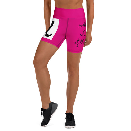 Alpha Leader of the Pack Yoga Shorts - Red Dirt Dreaming by Em
