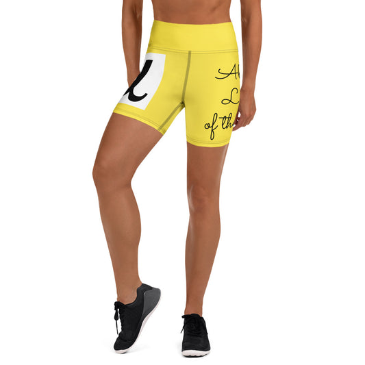 Alpha Leader of the Pack Yoga Shorts - Red Dirt Dreaming by Em