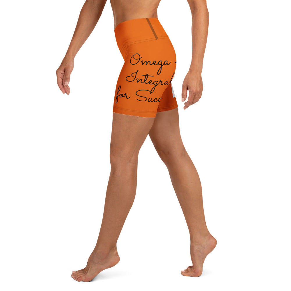 Omega Integral for Succor Orange Yoga Shorts - Red Dirt Dreaming by Em