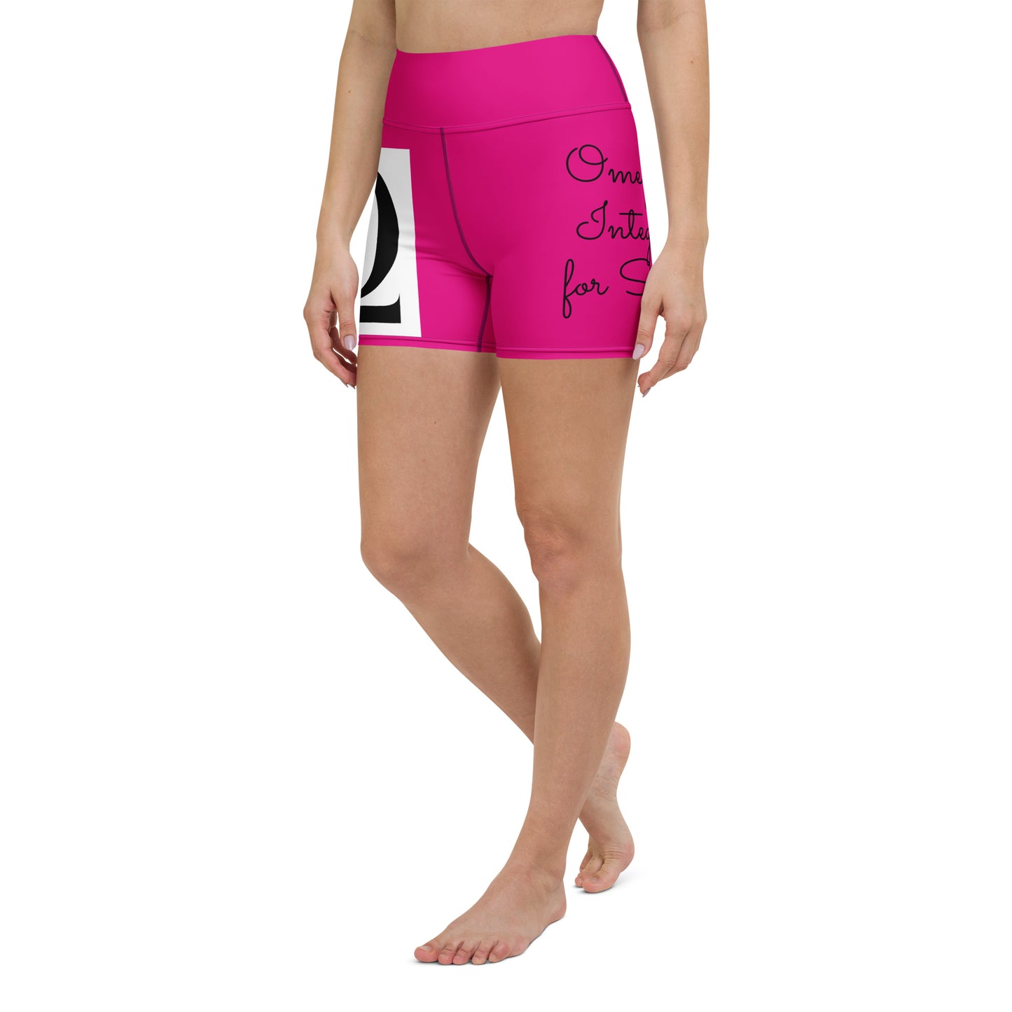 Omega Integral for Succor Pink Yoga Shorts - Red Dirt Dreaming by Em