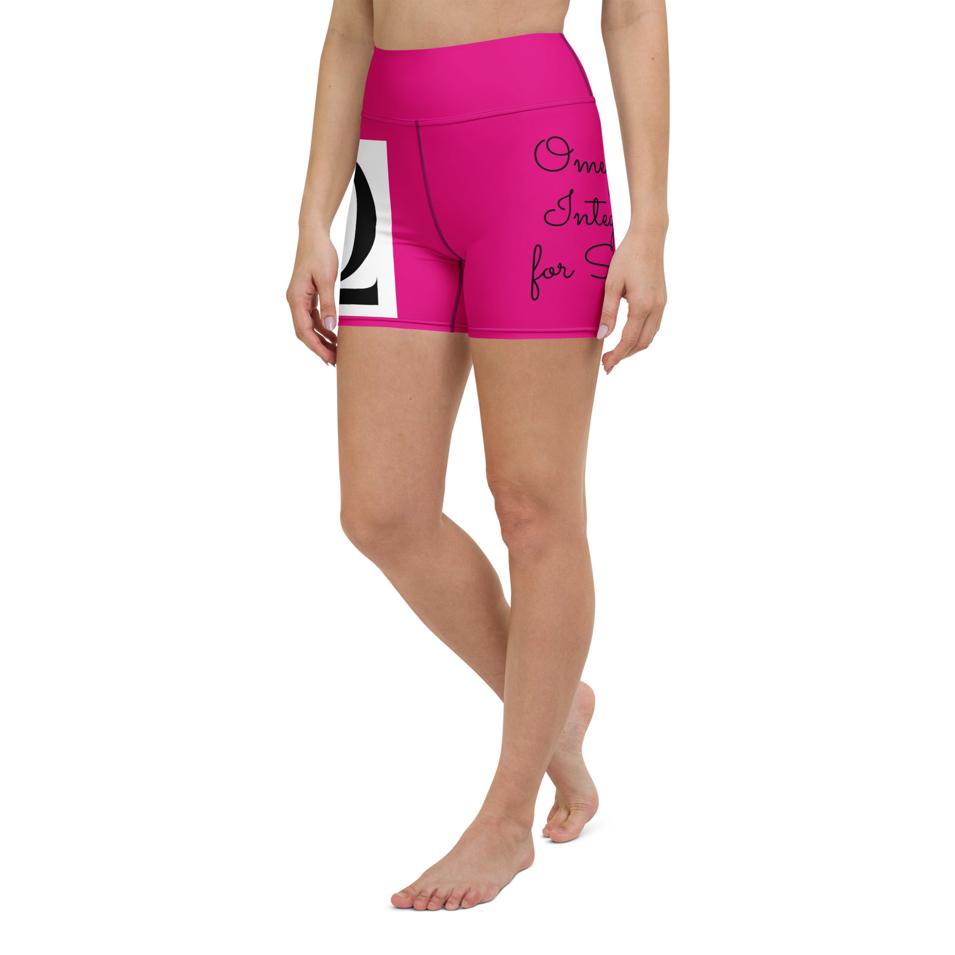 Omega Integral for Succor Pink Yoga Shorts - Red Dirt Dreaming by Em