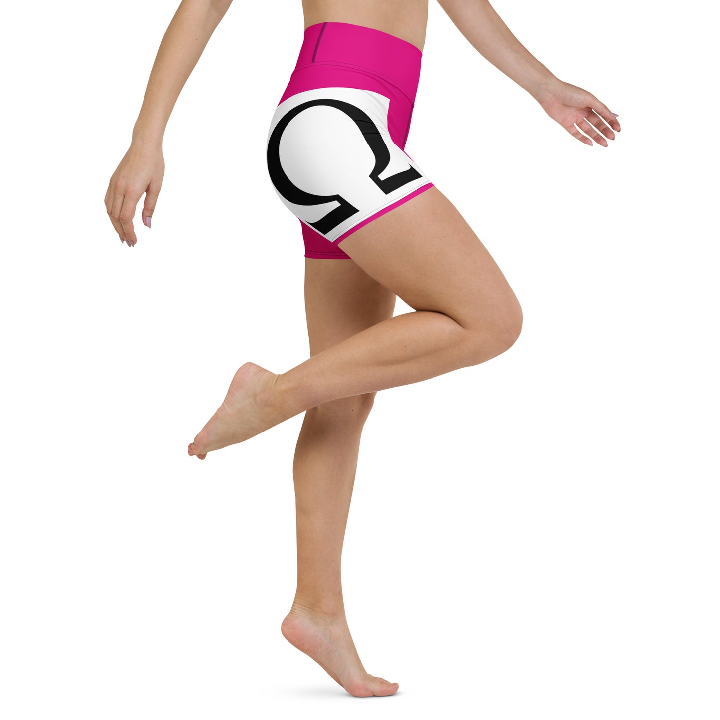 Omega Integral for Succor Pink Yoga Shorts - Red Dirt Dreaming by Em