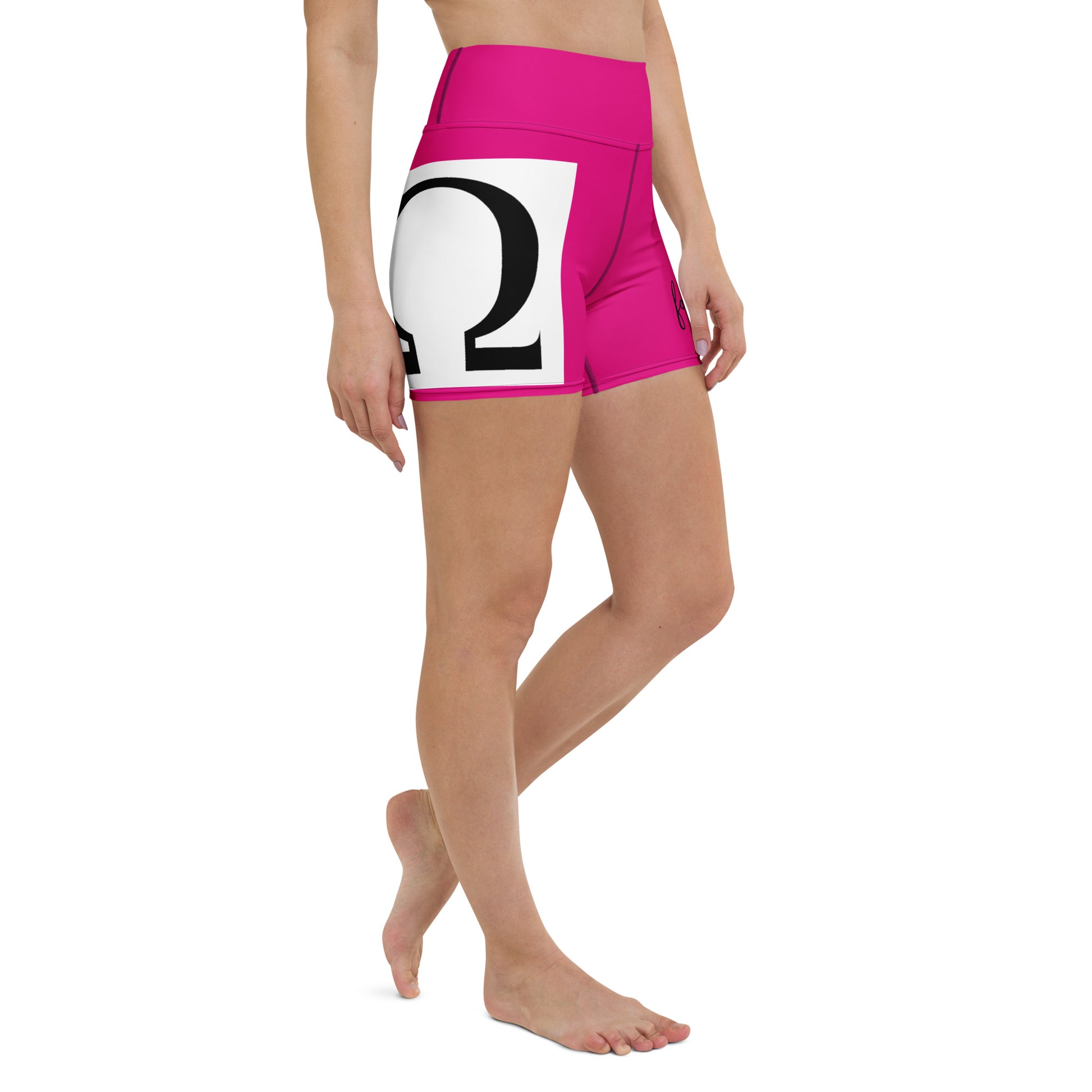 Omega Integral for Succor Pink Yoga Shorts - Red Dirt Dreaming by Em