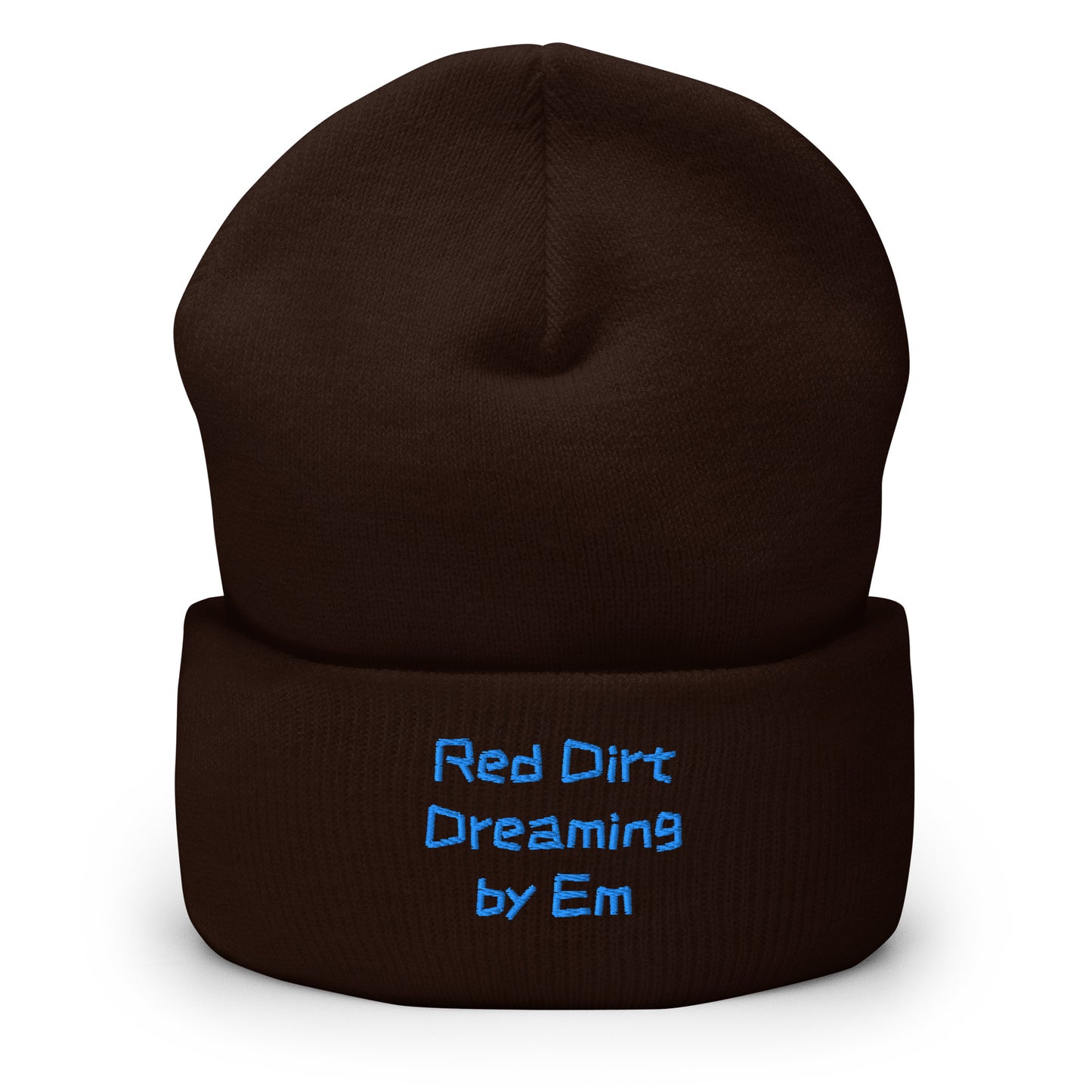 Red Dirt Dreaming by Em Cuffed Beanie - Red Dirt Dreaming by Em
