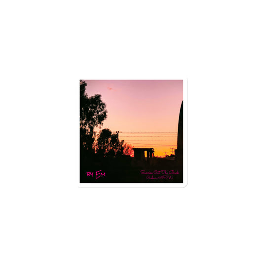 Sunrise out the Back Magnet - Red Dirt Dreaming by Em