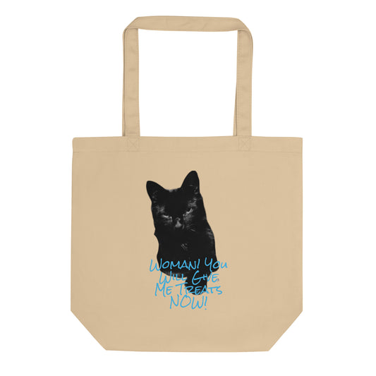 Woman! You Will Give Me Treats Now! Eco Tote Bag - Red Dirt Dreaming by Em