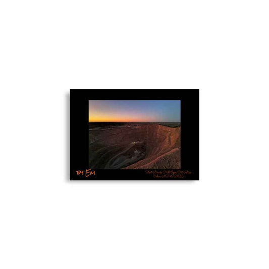 Fort Bourke Hill Open Cut Mine Poster - Red Dirt Dreaming by Em