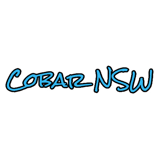 Cobar NSW Sky Blue Kiss-Cut Stickers - Red Dirt Dreaming by Em