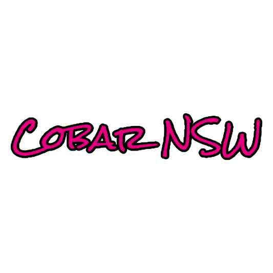 Cobar NSW Pink Kiss-Cut Stickers - Red Dirt Dreaming by Em