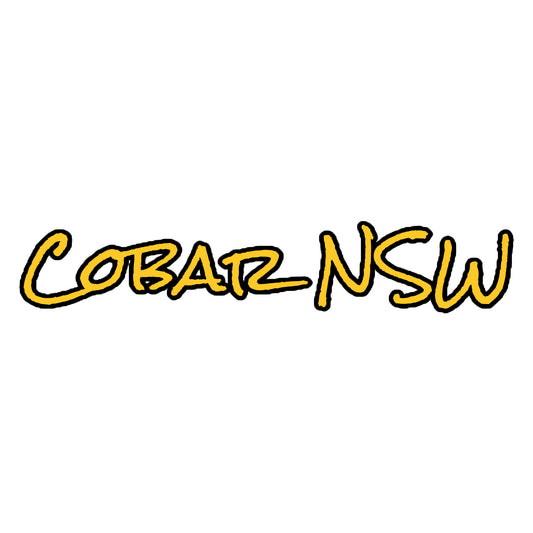 Cobar NSW Yellow Kiss-Cut Sickers - Red Dirt Dreaming by Em
