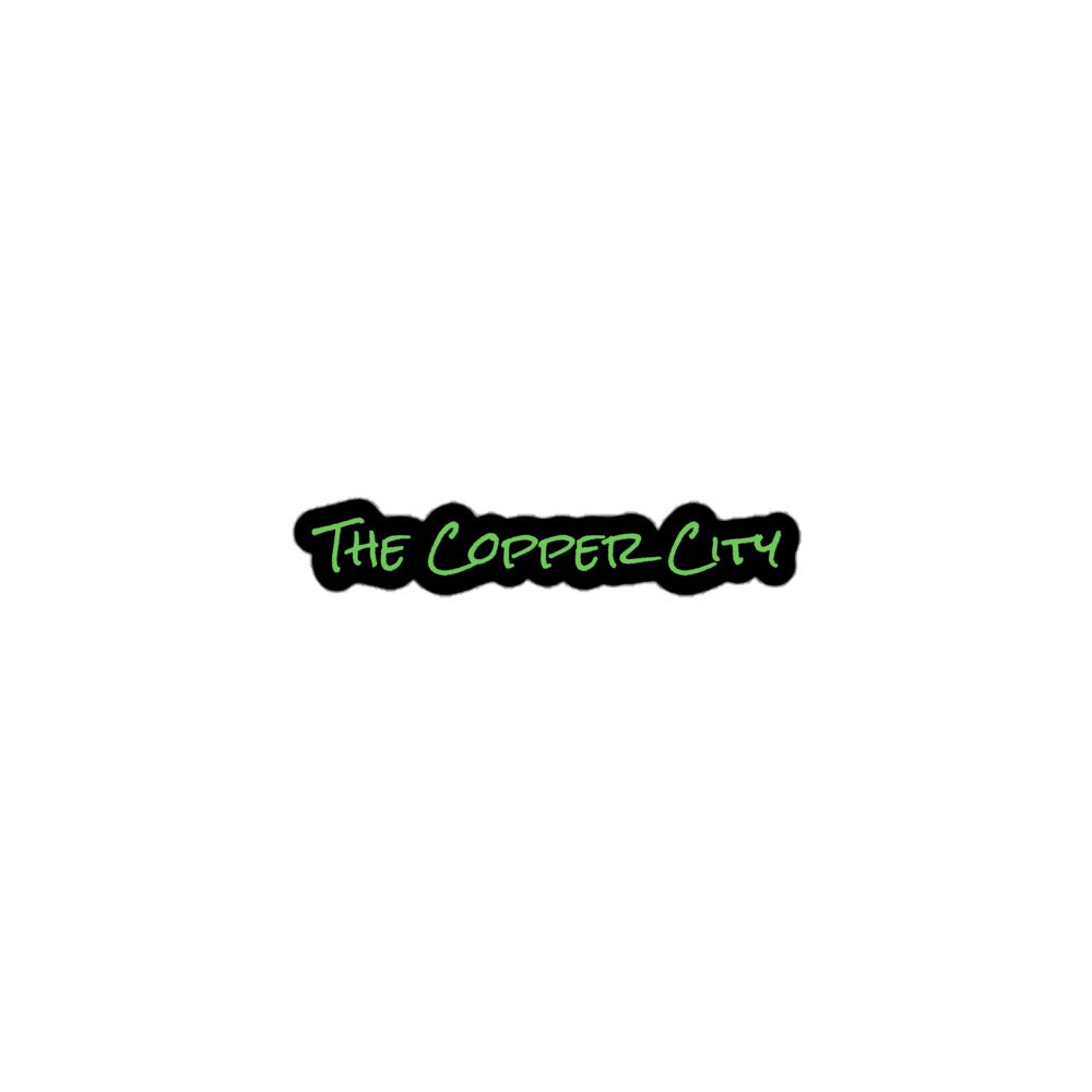 The Copper City Mantis Green Kiss-Cut Stickers - Red Dirt Dreaming by Em