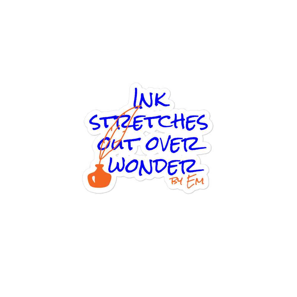 Ink Blue 1 Kiss-Cut Stickers
