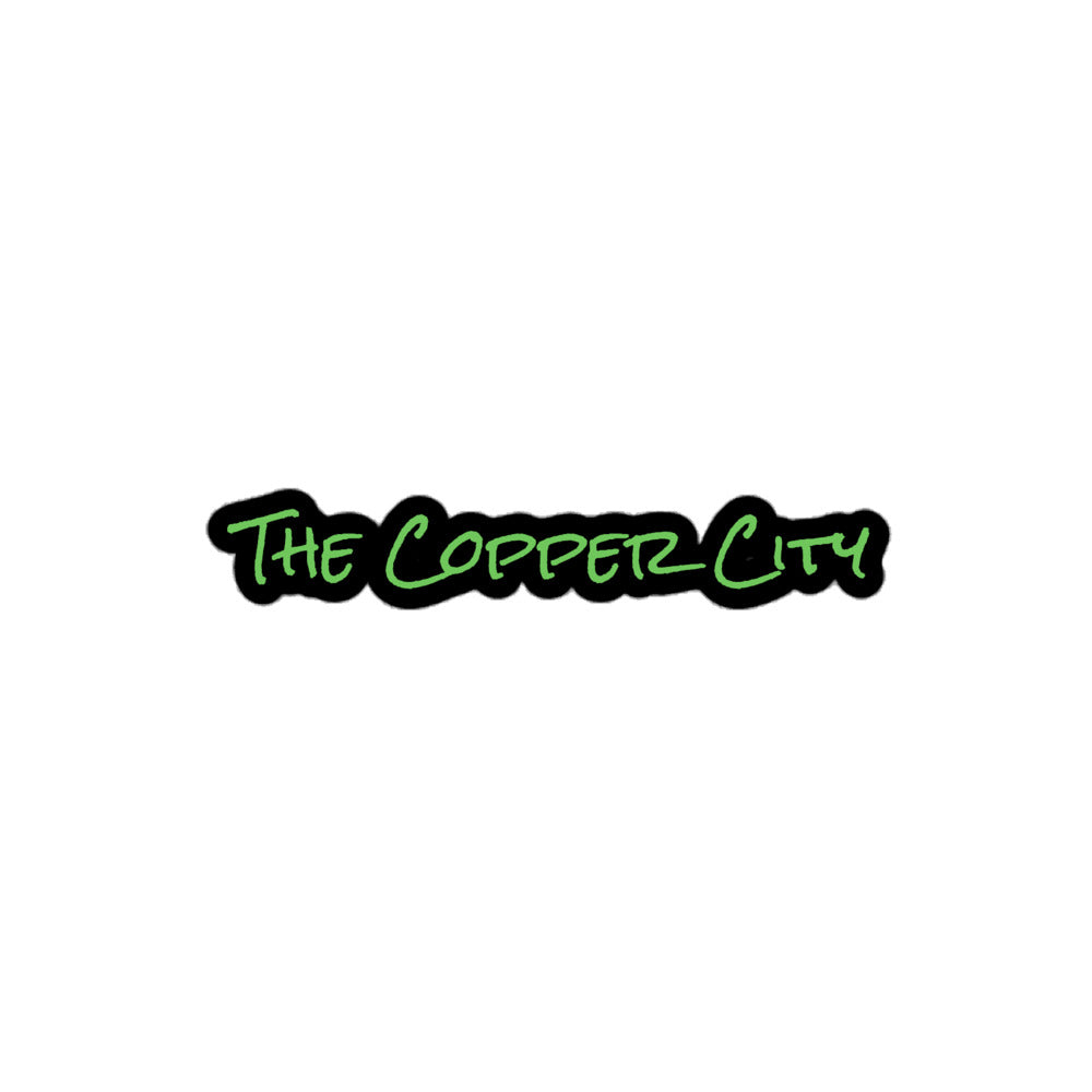The Copper City Mantis Green Kiss-Cut Stickers - Red Dirt Dreaming by Em