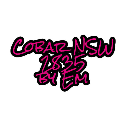 Cobar NSW 2835 by Em Pink Kiss-Cut Stickers - Red Dirt Dreaming by Em