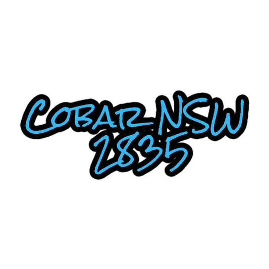 Cobar NSW 2835 Sky Blue Kiss-Cut Stickers - Red Dirt Dreaming by Em