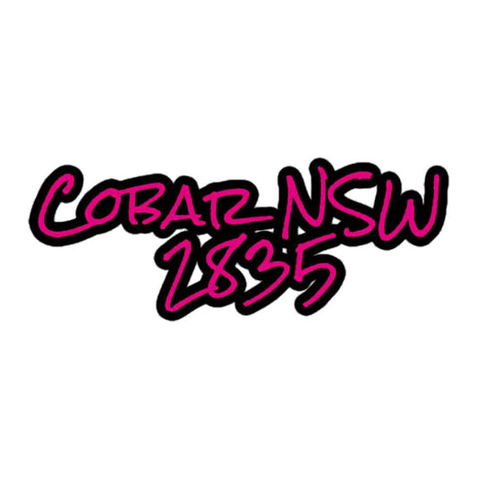 Cobar NSW 2835 Pink Kiss-Cut Stickers - Red Dirt Dreaming by Em